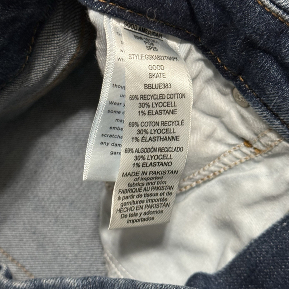 Good American Good Skate High Rise Wide Leg Size 10/30 - Picture 5 of 8